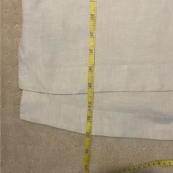 **SOLD**Soft Surroundings, 100% Linen, Relaxed Fit, Short Sleeve Dress, Beige - Picture 10 of 10